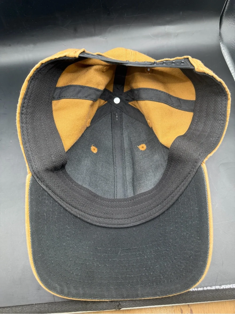 Dickies Brown Canvas Snapback Baseball Cap Workwear Adjustable Hat